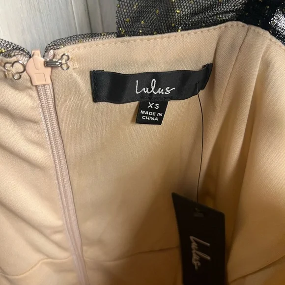 Elegant Black and Cream‎ Women's Dress - Picture 10 of 12